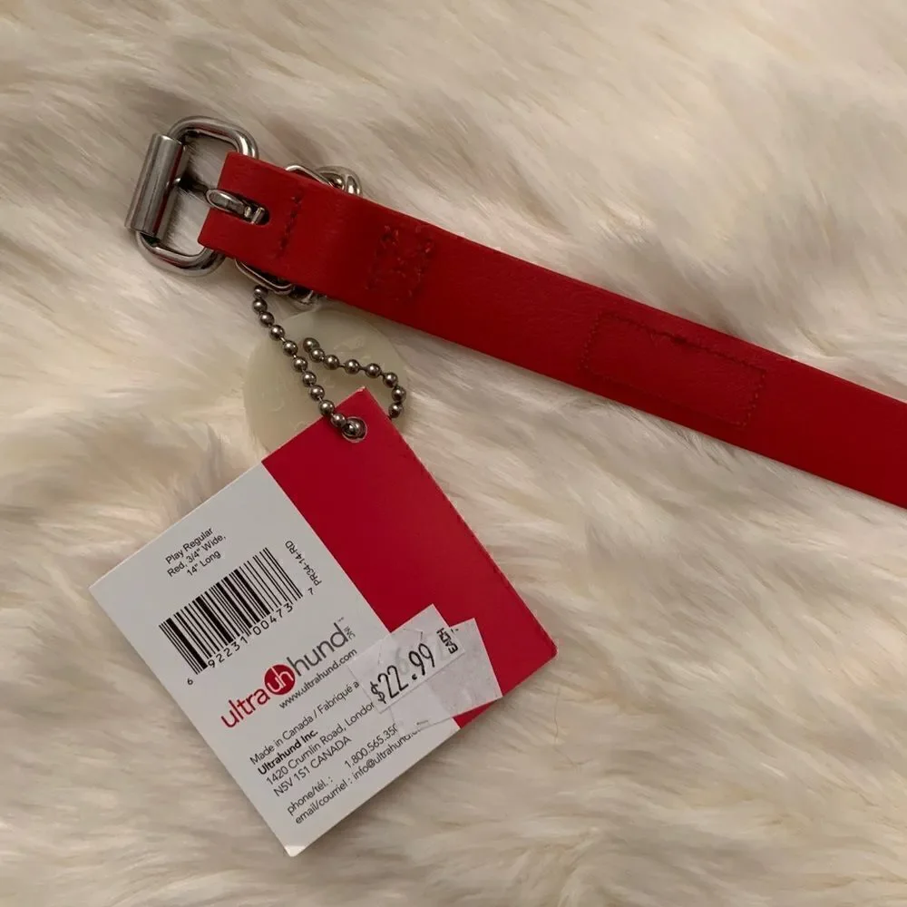 Red ultrahund Dog Collar (NWT)